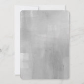 Gray Water Modern minimalistische geboorte Foto Aankondiging (Achterkant)