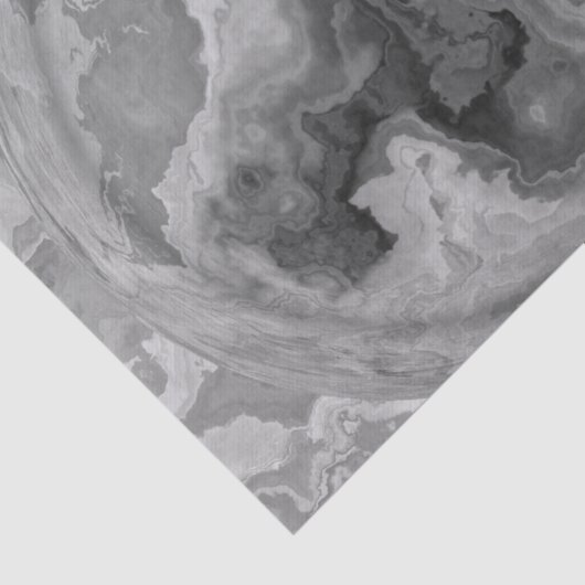 Gray Waterverf Marble Stone Gothic Tissuepapier (Detail)