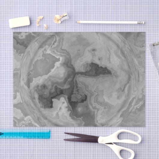 Gray Waterverf Marble Stone Gothic Tissuepapier (Craft)