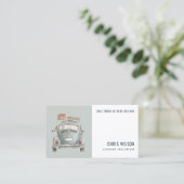 GRAY WATERVERF TAXI HIRING CAB DRIVER SERVICE VISITEKAARTJE (Staand voorkant)