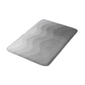 Gray Wavey Stripe Modern Bath Mat (Gekanteld)