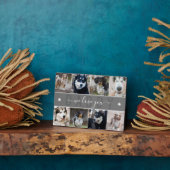 Gray We houden van je papa Paws Pet Foto Collage Fotoplaat (Zijkant)