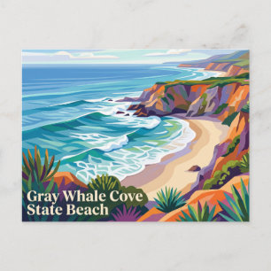 Gray Whale Cove State Beach Californië Briefkaart