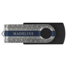 Gray White Anchor Pattern Name