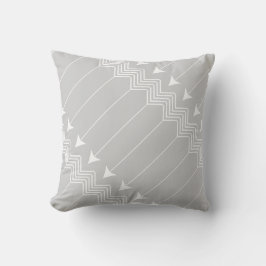 Gray & White Arrow Herringbone Pattern Kussen