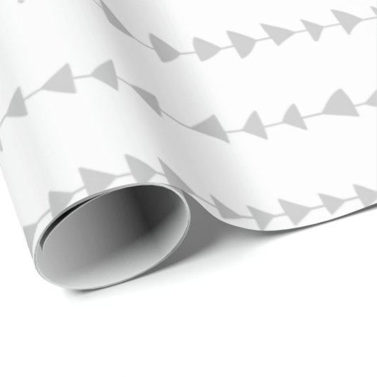 Gray White Aztec Arrows Pattern Cadeaupapier (Rol Hoek)