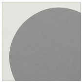 Gray White Big Polka Dots Fabric Stof (Close Up)