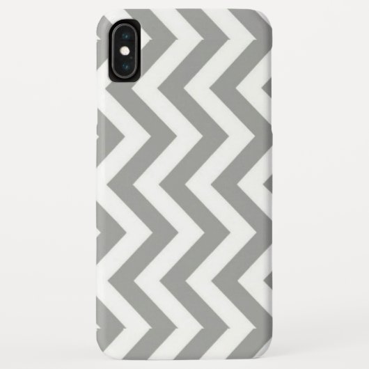 Gray White Chevron Case-Mate iPhone Case (Achterkant)