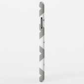 Gray White Chevron Case-Mate iPhone Case (Achterkant/rechts)