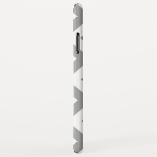 Gray White Chevron Case-Mate iPhone Case (Achterkant/rechts)