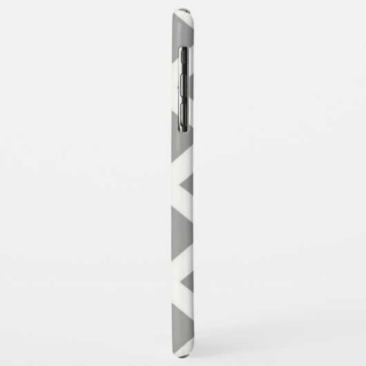Gray White Chevron Case-Mate iPhone Case (Achterkant/links)