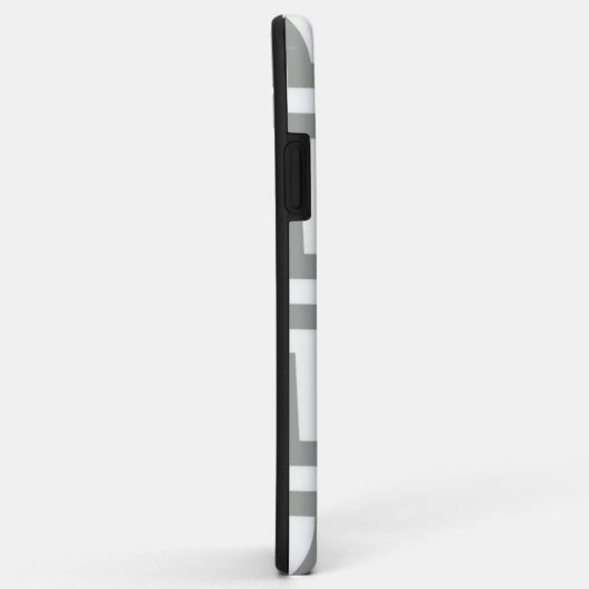 Gray White Chevron Case-Mate iPhone Case (Achterkant/rechts)