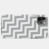 Gray White Chevron Case-Mate iPhone Case (Achterkant (horizontaal))