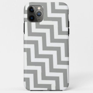 Gray White Chevron Case-Mate iPhone Case