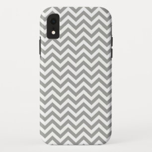 Gray White Chevron Case-Mate iPhone Case