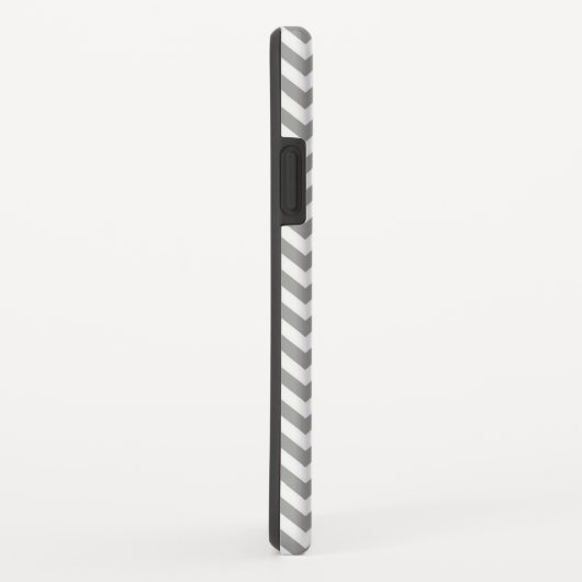 Gray White Chevron Case-Mate iPhone Case (Achterkant/rechts)
