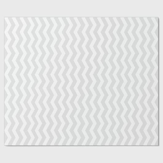 Gray & White Chevron Pattern Cadeaupapier (Vlak)