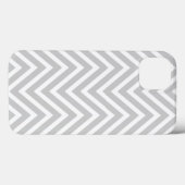 GRAY WHITE CHEVRON PATTERN Case-Mate iPhone CASE (Achterkant (horizontaal))