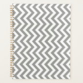 Gray White Chevron Planner (Voorkant)