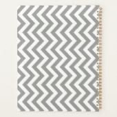 Gray White Chevron Planner (Achterkant)