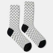 Gray White Chevron Sokken (Rechts)