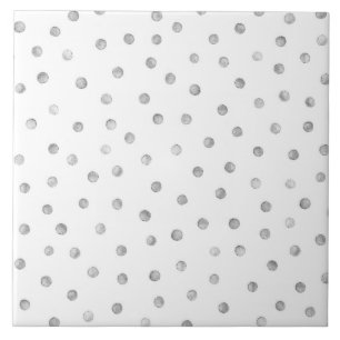Gray White Confetti Stip Pattern Tegeltje