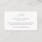 Gray & White - gegevens SM Informatiekaartje (Voorkant)