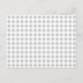 Gray White Gingham Pattern Briefkaart (Voorkant)