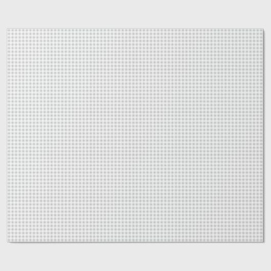 Gray White Gingham Pattern Cadeaupapier (Vlak)