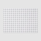 Gray White Gingham Pattern Tissuepapier (Voorkant)