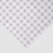 Gray White Gingham Pattern Tissuepapier (Detail)