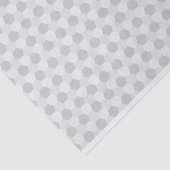 Gray & White Hexagon Patroon Tissuepapier (Detail)
