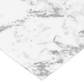 Gray White Marble Stone Pattern Table Runner Korte Tafelloper (Hoek)