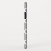 Gray White Moroccan #5 Brt Aqua 3 Initiaal monogra Case-Mate iPhone Case (Achterkant/rechts)