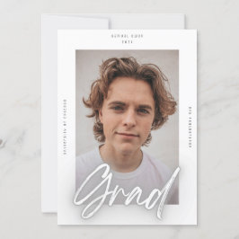 Gray White Neon Mod AFSTUDEERDER Foto College Univ Aankondiging