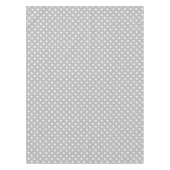 Gray White Polka Dots Pattern Tafelkleed (Voorkant)