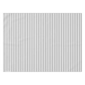 Gray/White Simple Stripes Pattern Tafelkleed (Voorkant (Horizontaal))
