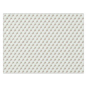 Gray White Star Red Robin Wreate Kerstmis Tafelkleed (Voorkant (Horizontaal))