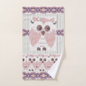 Gray & White Stripe Bathroom Towel Set Ownership Bad Handdoek (Handdoek)