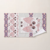 Gray & White Stripe Bathroom Towel Set Ownership Bad Handdoek (Handdoek)