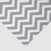 Gray & White Thick Chevron Weddendag V2 Tissuepapier (Detail)