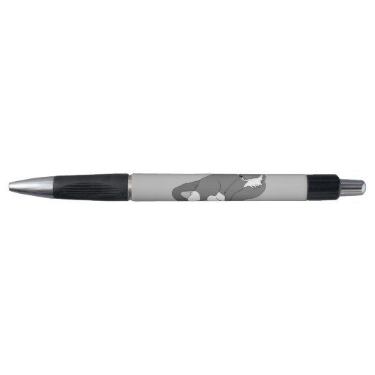 Gray & White Tuxedo Cat Pen (Voorkant)