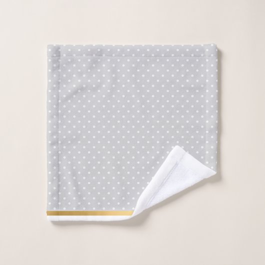GRAY WHITGOLD SPOT BATHROOM TOWEL SET BAD HANDDOEK (Wasdoekje)