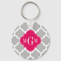Gray WhMarokkaans #5 Raspberry 3 Initiaal Monogram