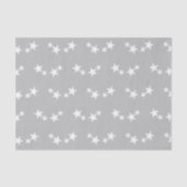 Gray with white stars tissuepapier (Voorkant)