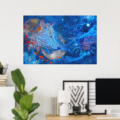 GRAY WOLF ALPHA WAVES POSTER (Thuiskantoor)