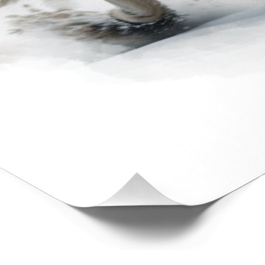 Gray Wolf Animal Art Perfect Poster (Hoek)