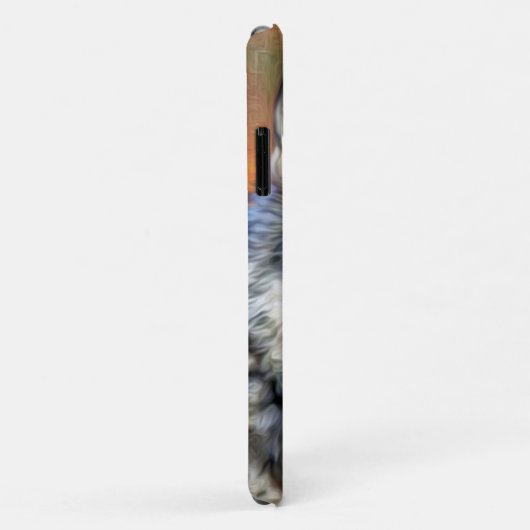 Gray Wolf Art schilderen Case-Mate iPhone Case (Achterkant/rechts)