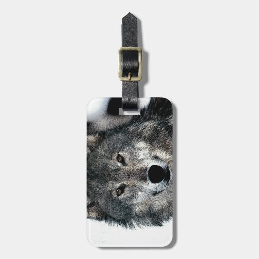 Gray Wolf Bagagelabel (Voorkant verticaal)