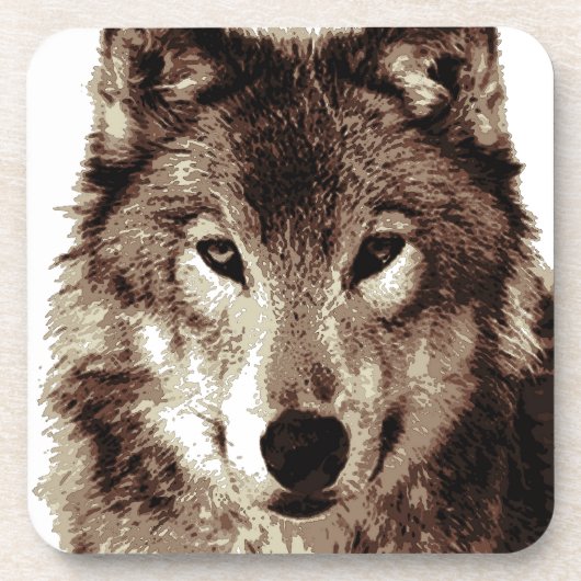 Gray Wolf Bier Onderzetter (Voorkant)